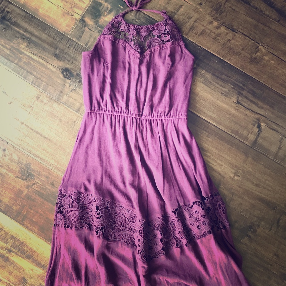 Halter lace dress